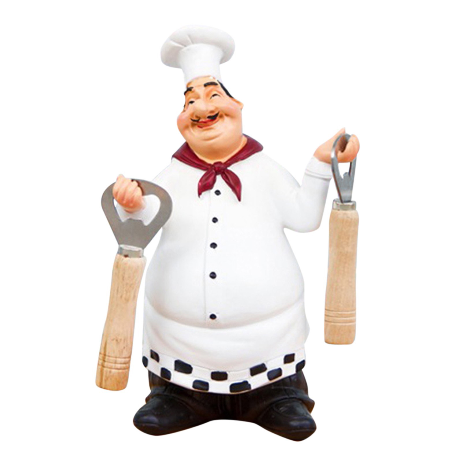 thumbnail image 2 of Figuritas De Chefs Italianos Cocina Con Pizarra De Chef Figurita De Chef De Cocina Estatua Coleccionable De Chef De Cocina, 2 of 2